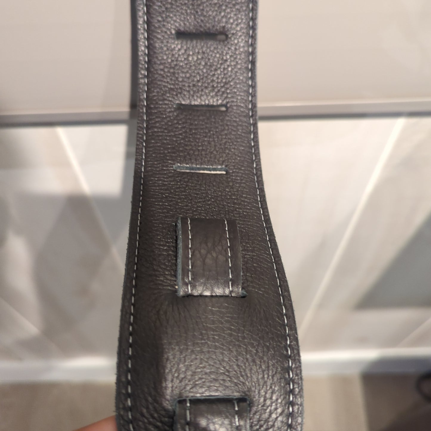 Franklin 2.5" Blk/SLVR stitch