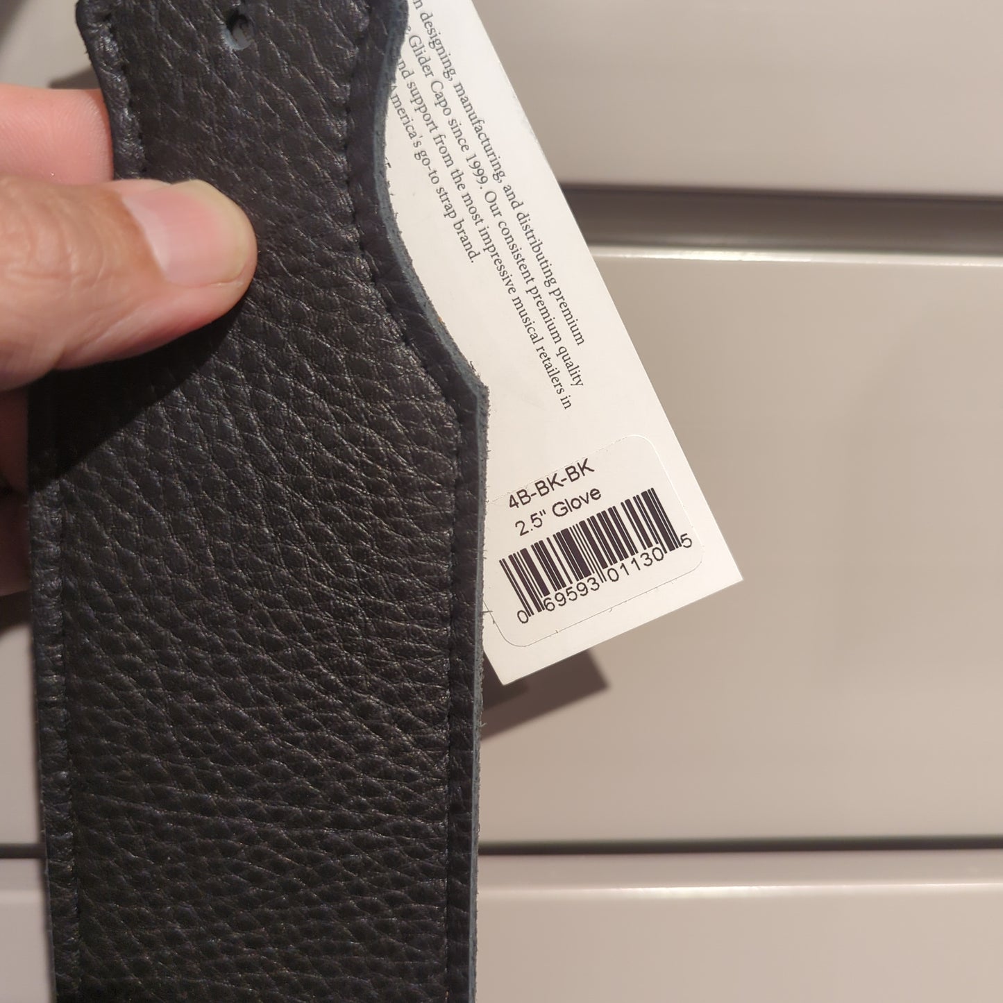 Franklin 2.5" Black Leather/BLk Stitch