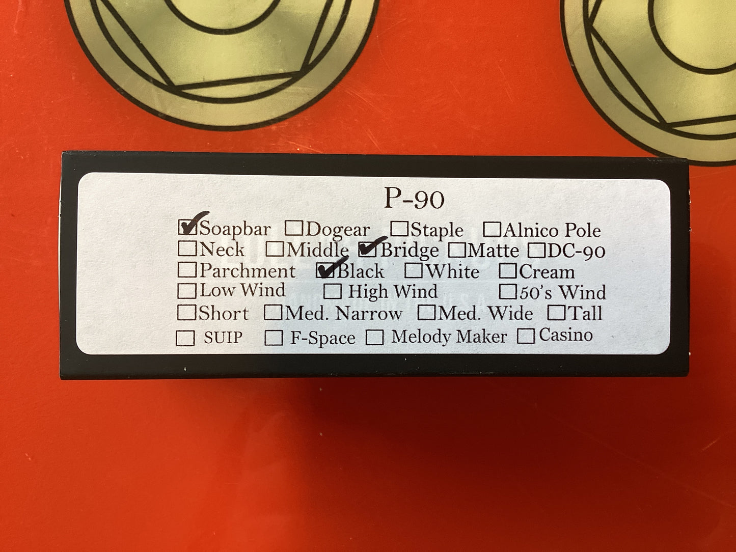 Lollar Soap Bar P-90 Bridge