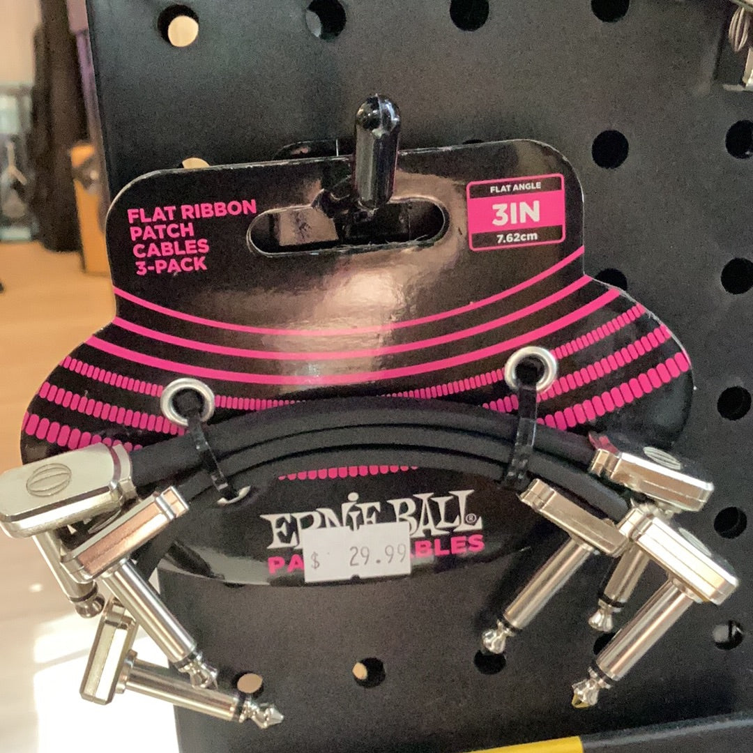 Ernie Ball B6220 3" Flat patch cable