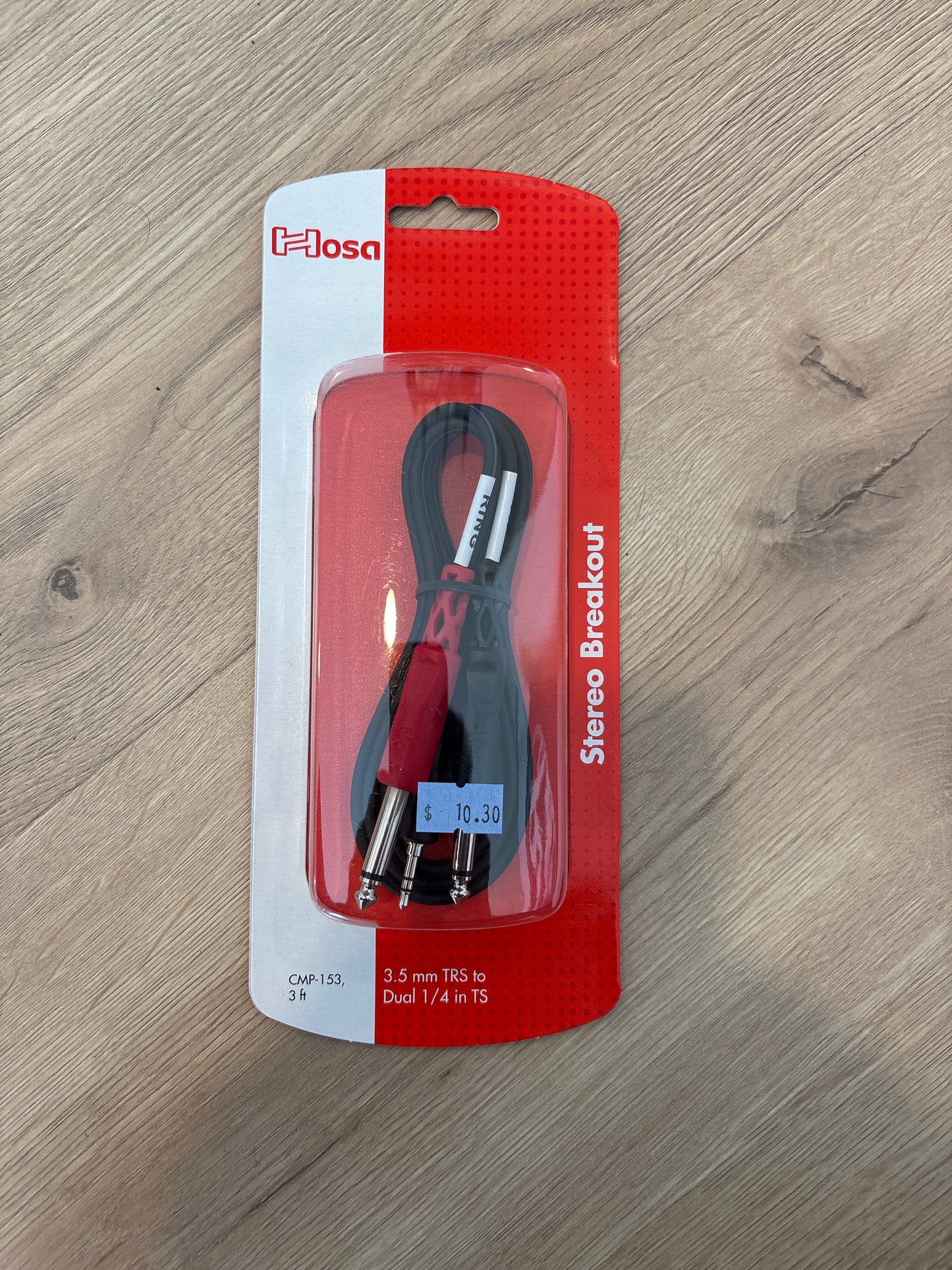 HOSA 3.5MM to Dual 1/4" MONO