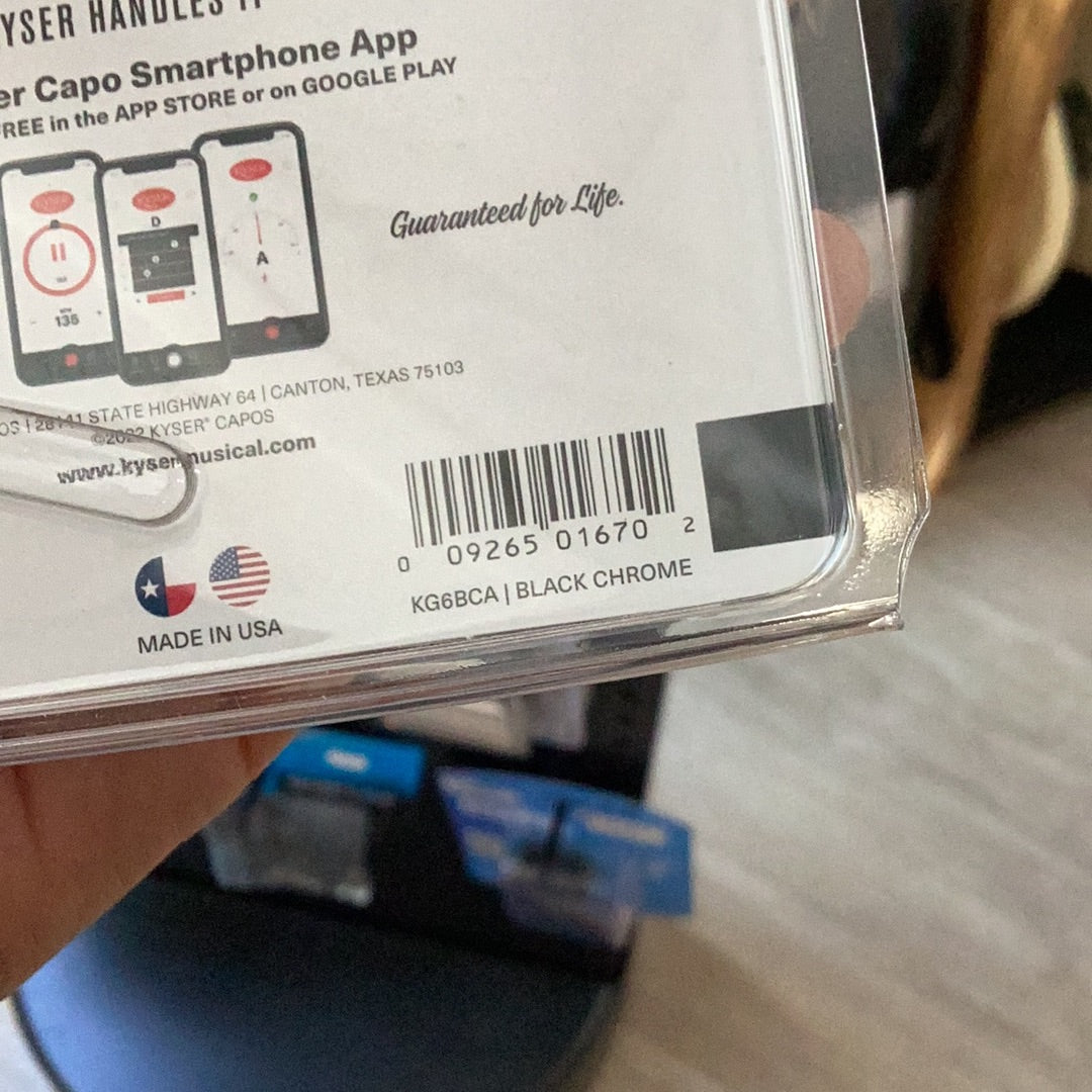 Kyser Black Chrome Capo