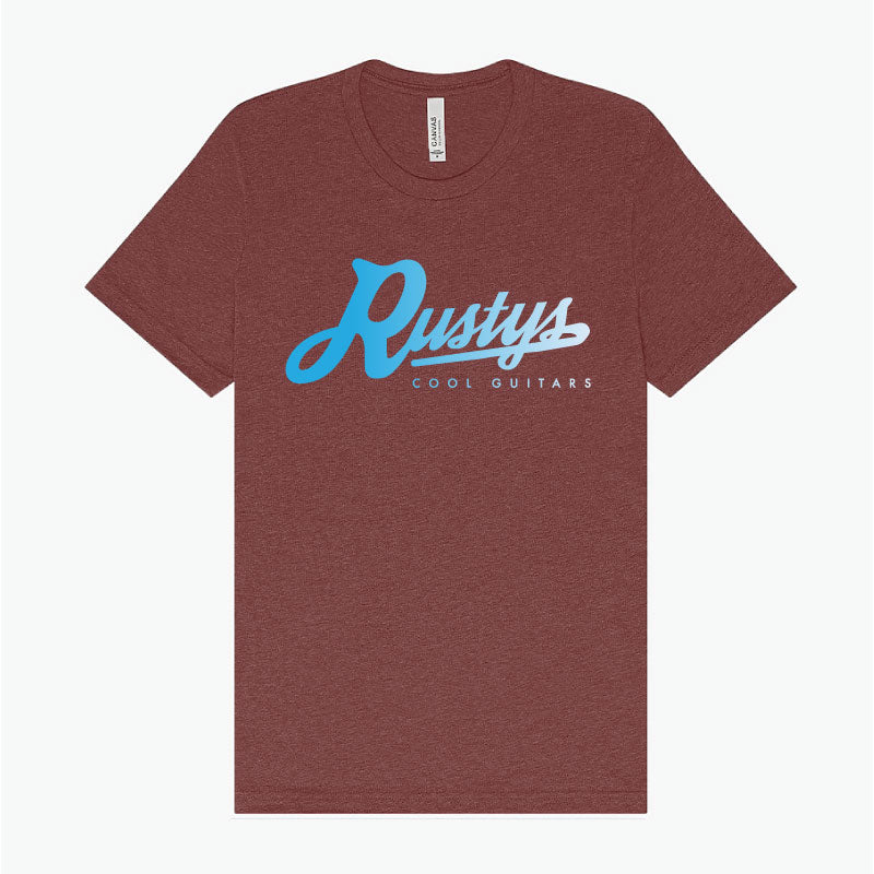 Rusty's Logo T-Shirt - Heather Cardinal