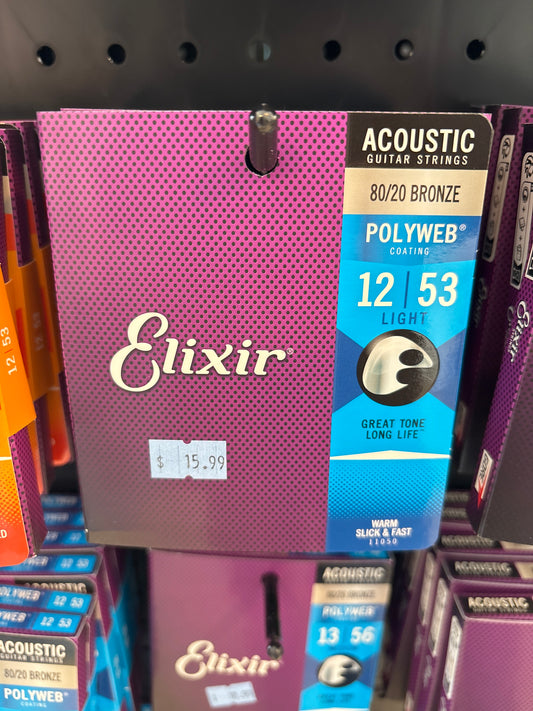Elixir Polyweb 12-53 acoustic