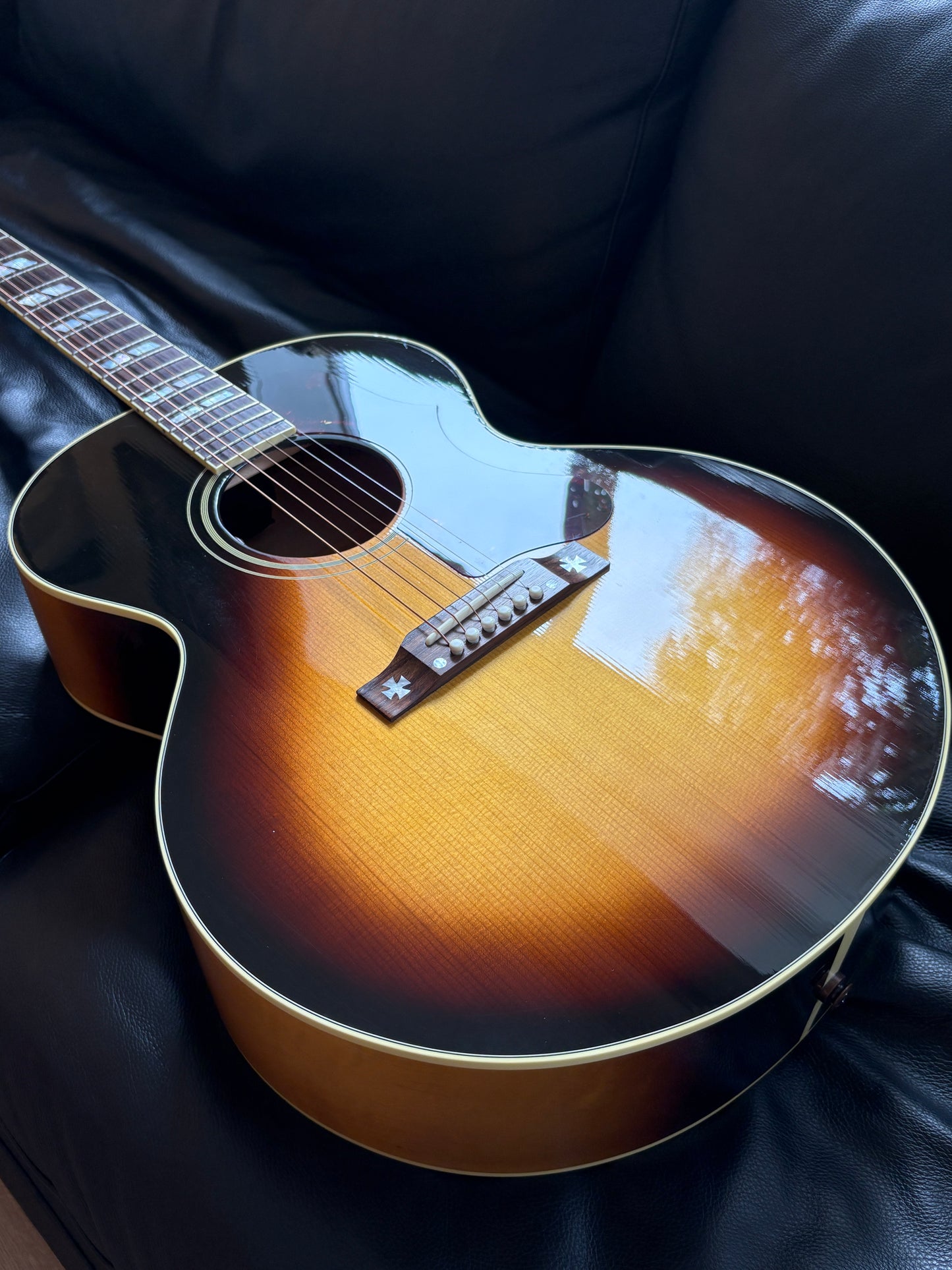 USED Gibson J-185 Vintage Burst 2025