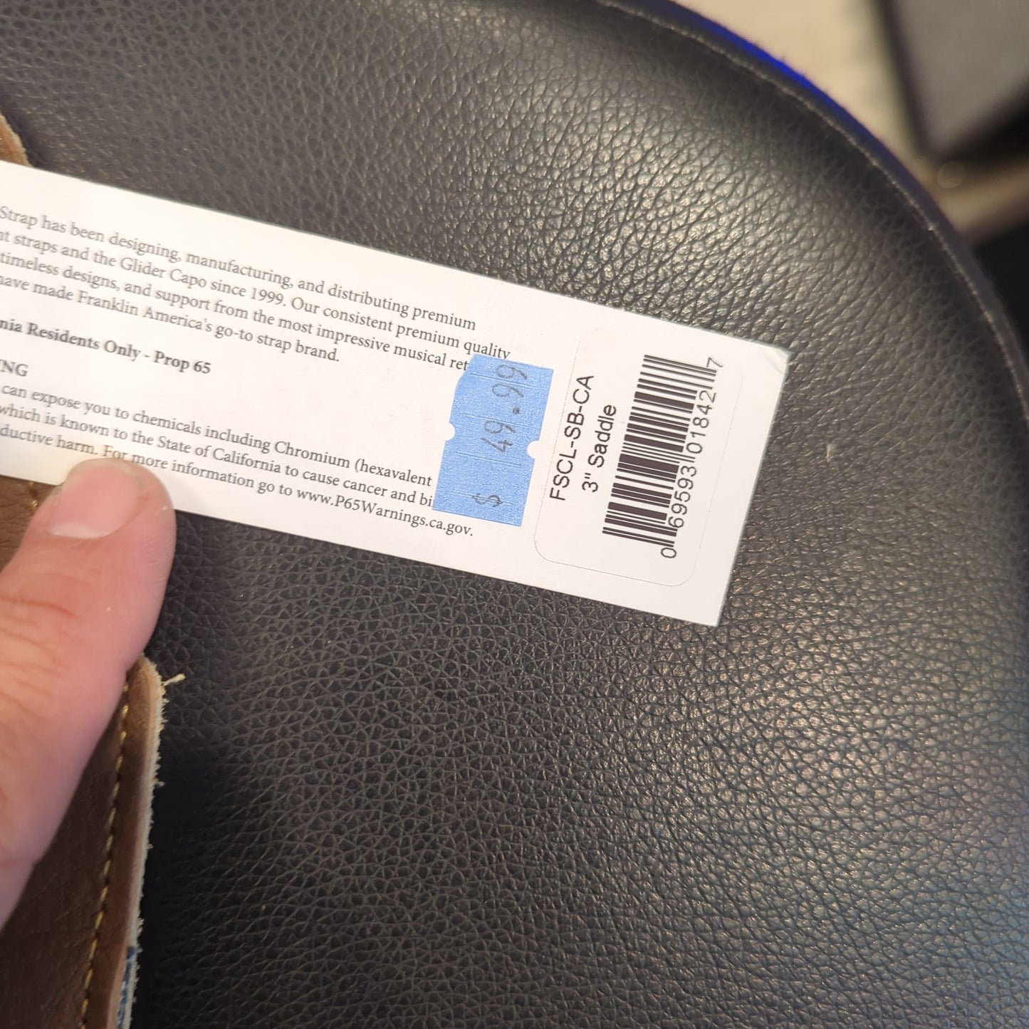 Franklin 3" Saddleblanket Caram