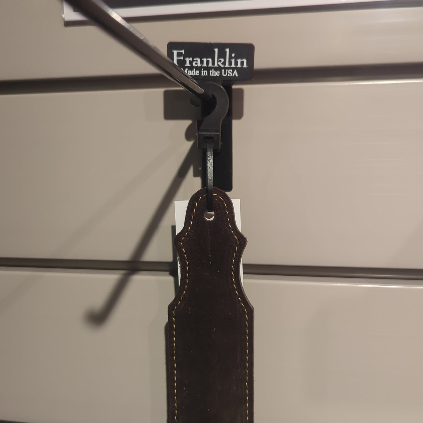 Franklin 2" Choc Suede Strap