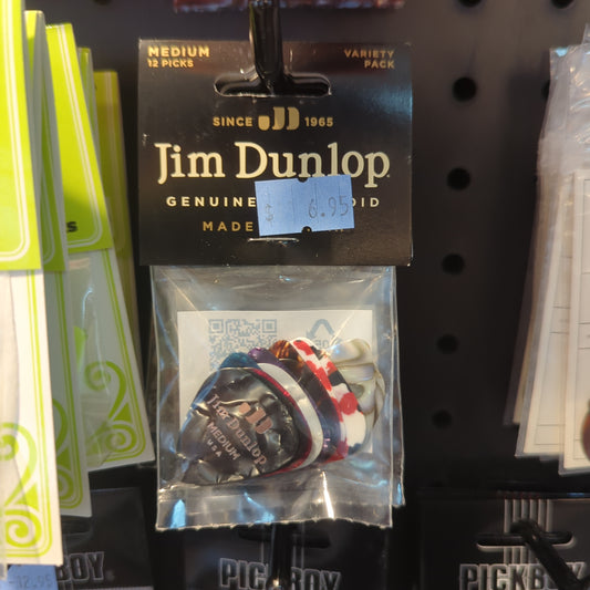 Dunlop Celluloid Electric Pick Medium Variety Pk