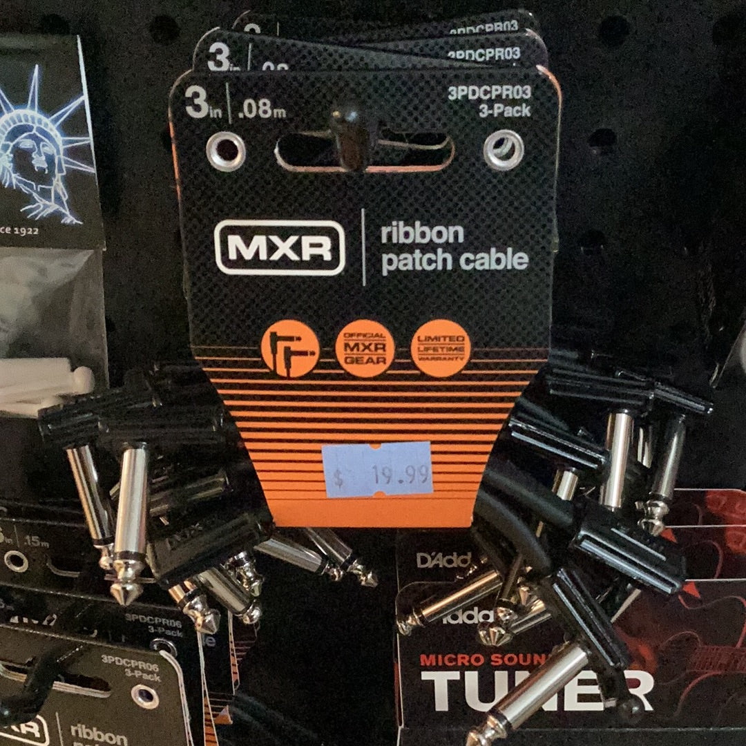 MXR Ribbon Patch Cable 3 inch/3 pacl