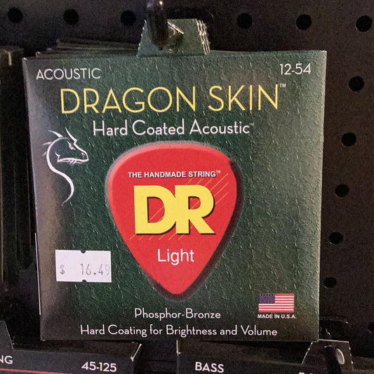 DR Dragon Skin+ Acoustic Strings 12-54