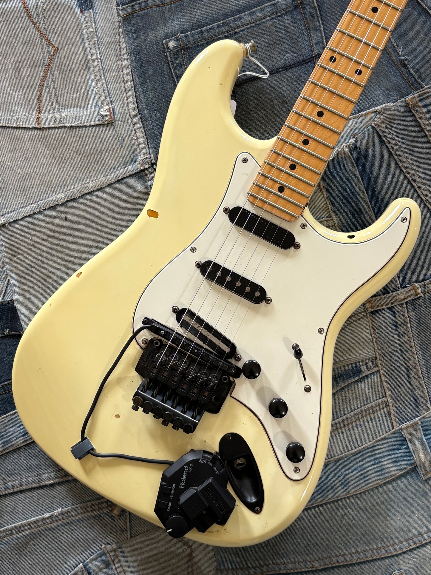 USED Partscaster W MIDI pickup Floyd Rose