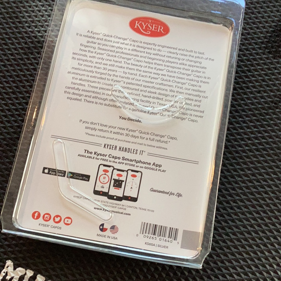 Kyser Silver Acoustic Capo