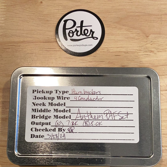 Porter Pickups Anthem PAF Set