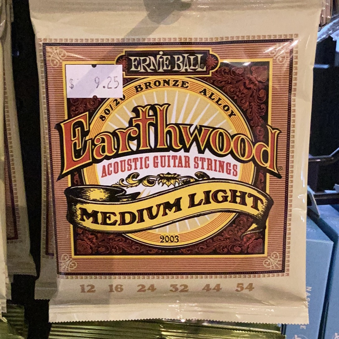 Ernie Ball Earthwood Med light 12-54