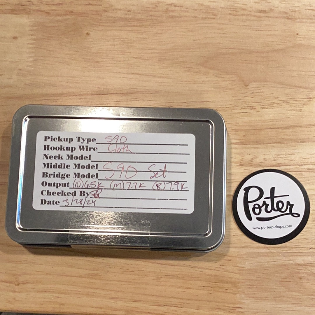 Porter Pickups S90 Strat Set