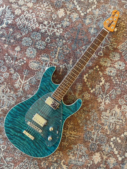 USED Music Man Steve Morse BFR Tahitian  Blue