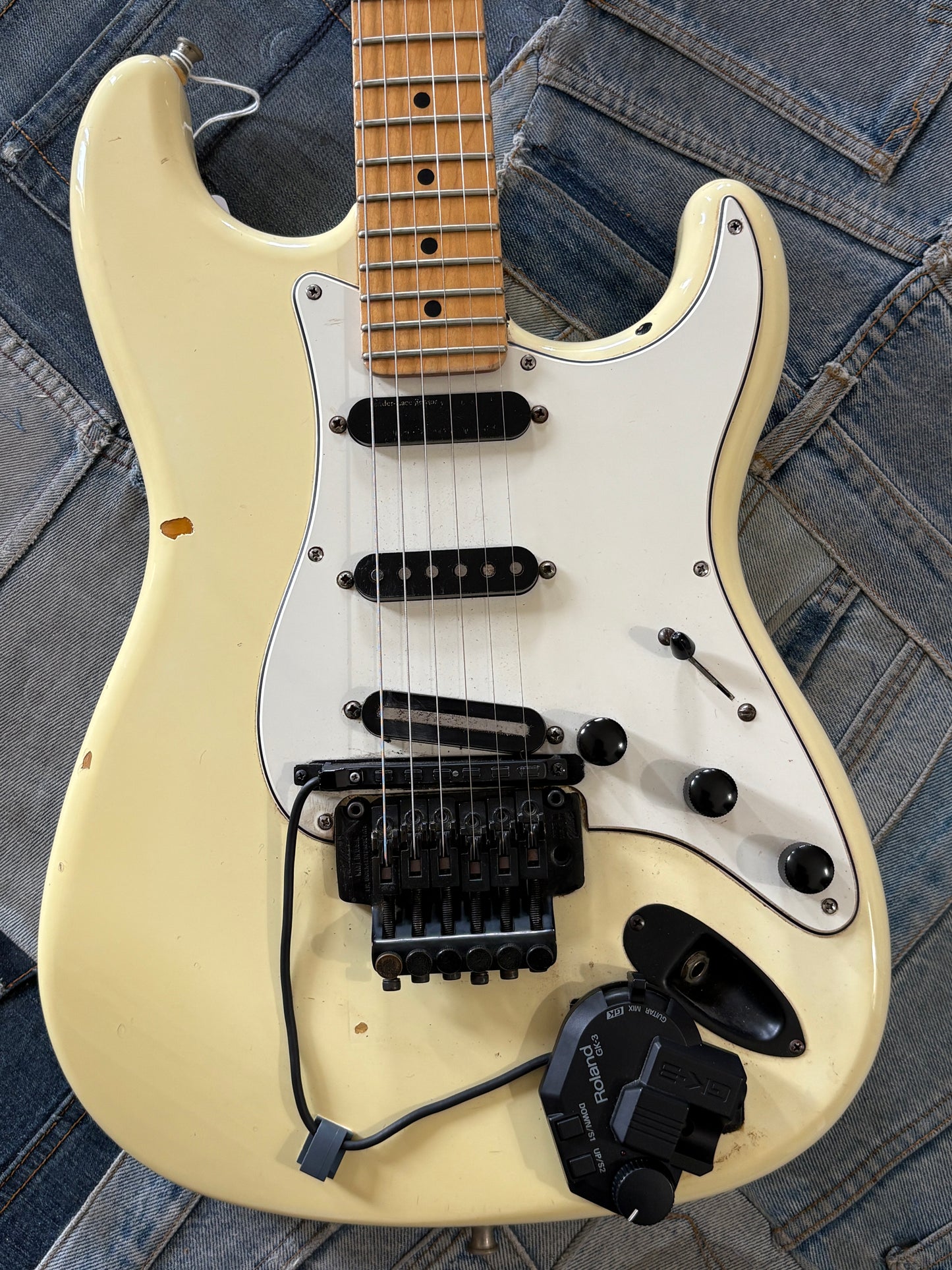 USED Partscaster W MIDI pickup Floyd Rose