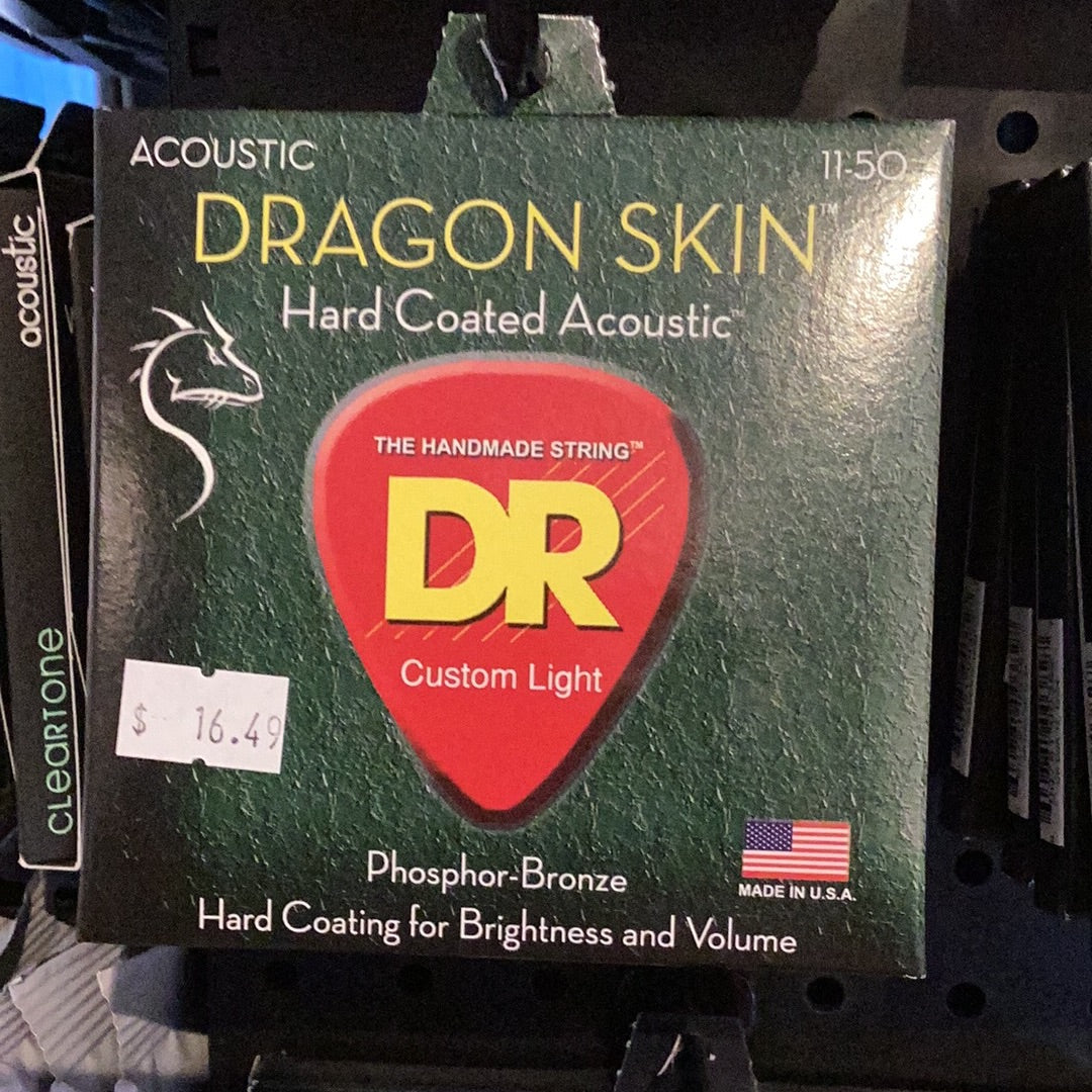 DR Dragon Skin+ Acoustic Strings 11-50