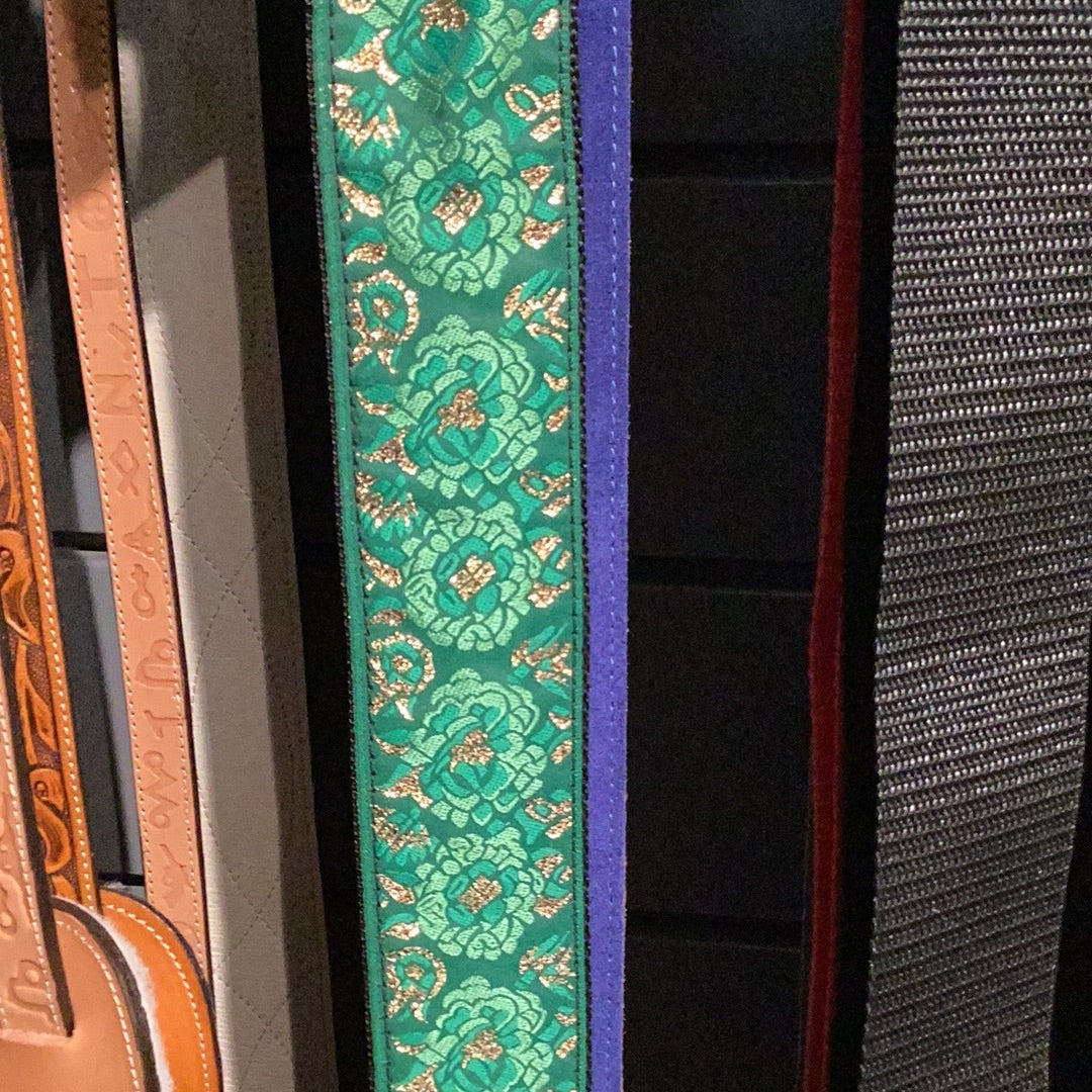 Levy's green/gold M8AS-GRN strap