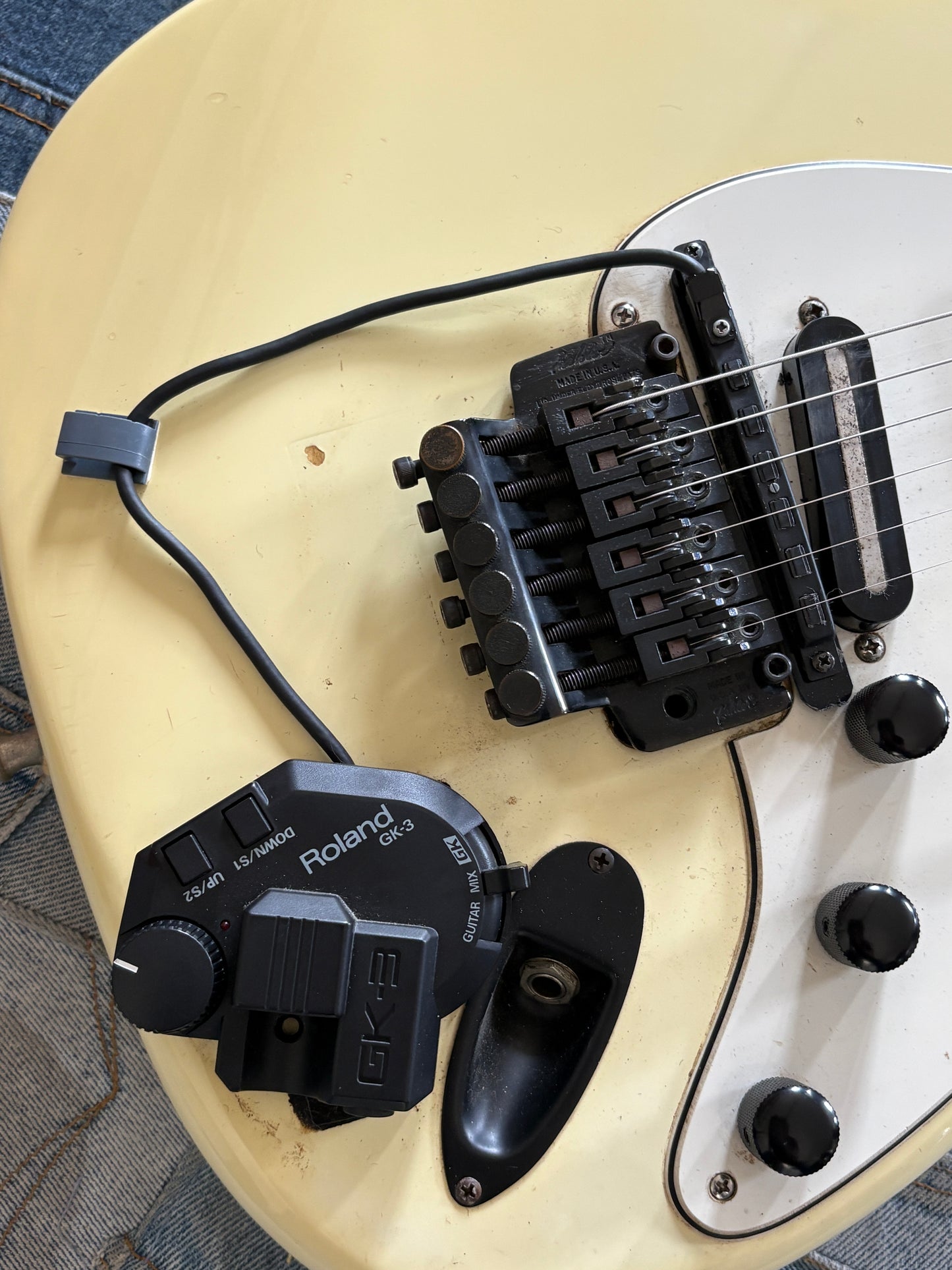 USED Partscaster W MIDI pickup Floyd Rose