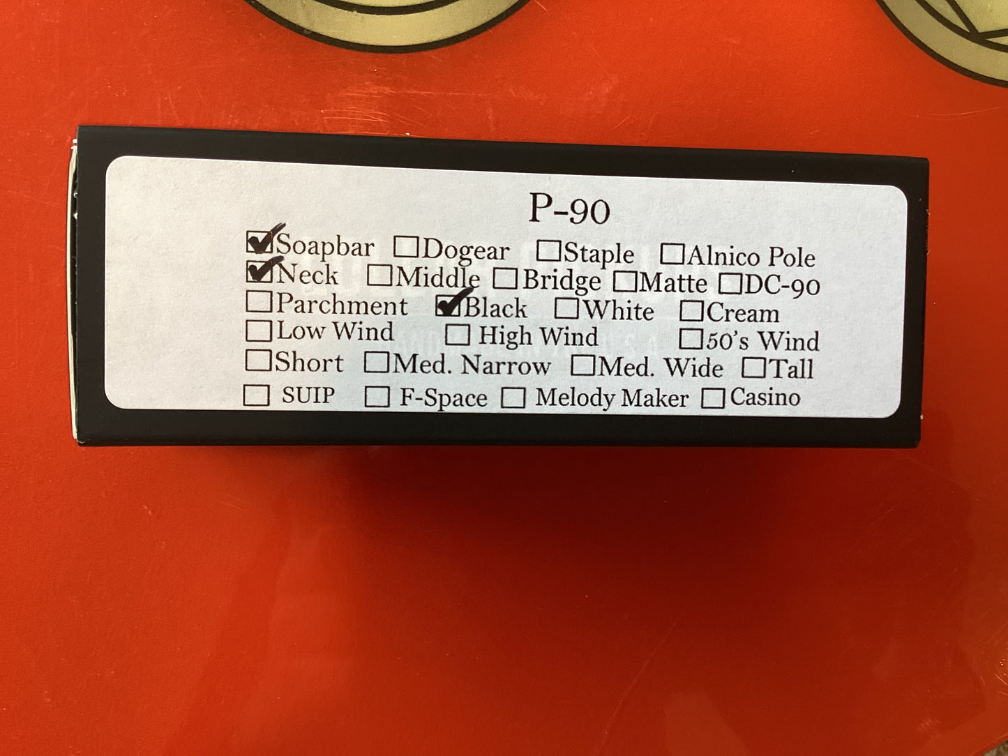 Lollar SoapBar P-90 Neck