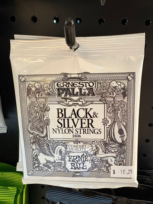 Ernie Ball Black & Silver Nylon