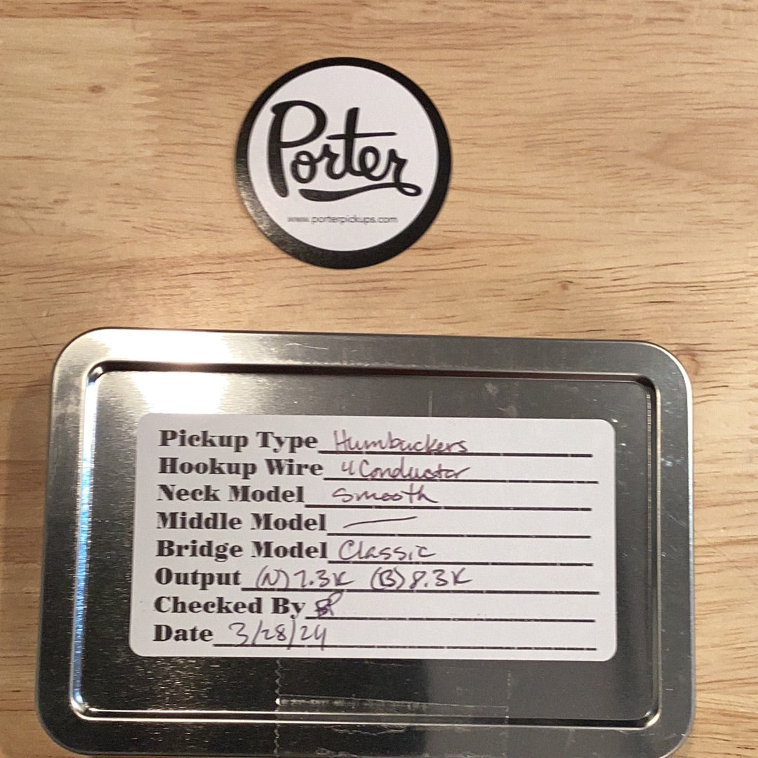 Porter Pickups Smooth/Classic Humbucker Set