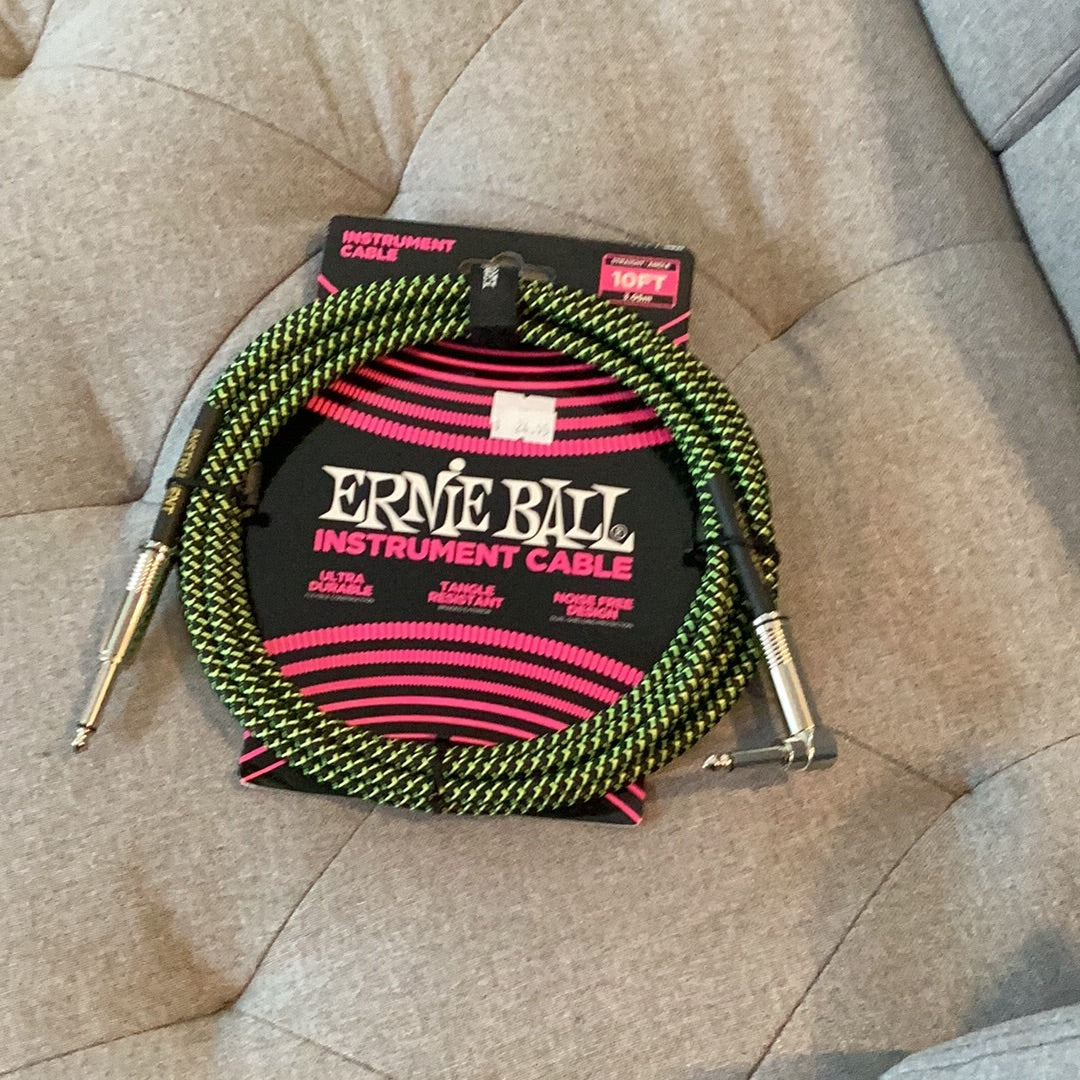 Ernie Ball Blk/Green Cable