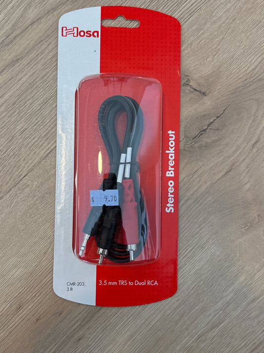HOSA 3.5MM to RCA 3FT