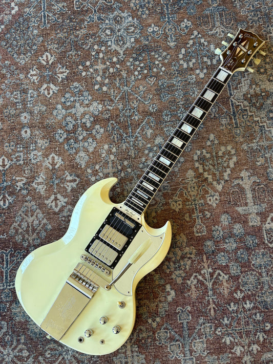 USED Gibson Custom Shop 1961 Les Paul SG Custom Reissue - 60th Anniversary VOS Polaris White