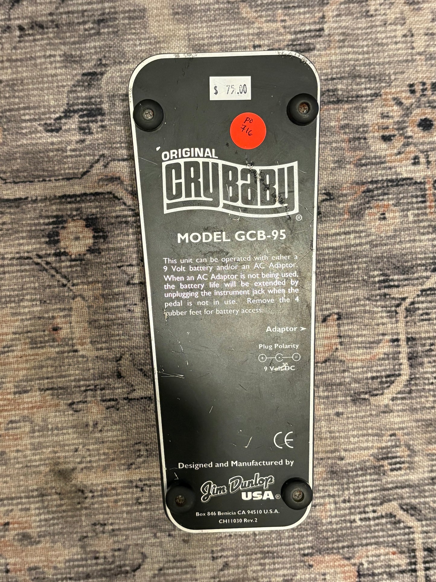 USED CryBaby Wah w Box