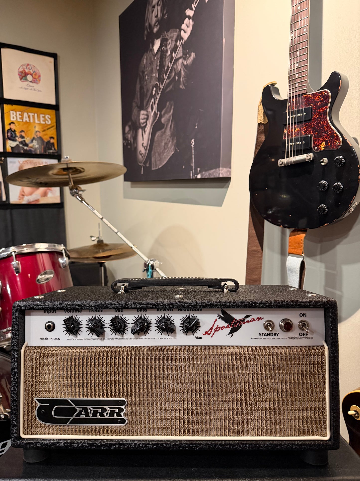 CARR Sportsman Head Black Tolex