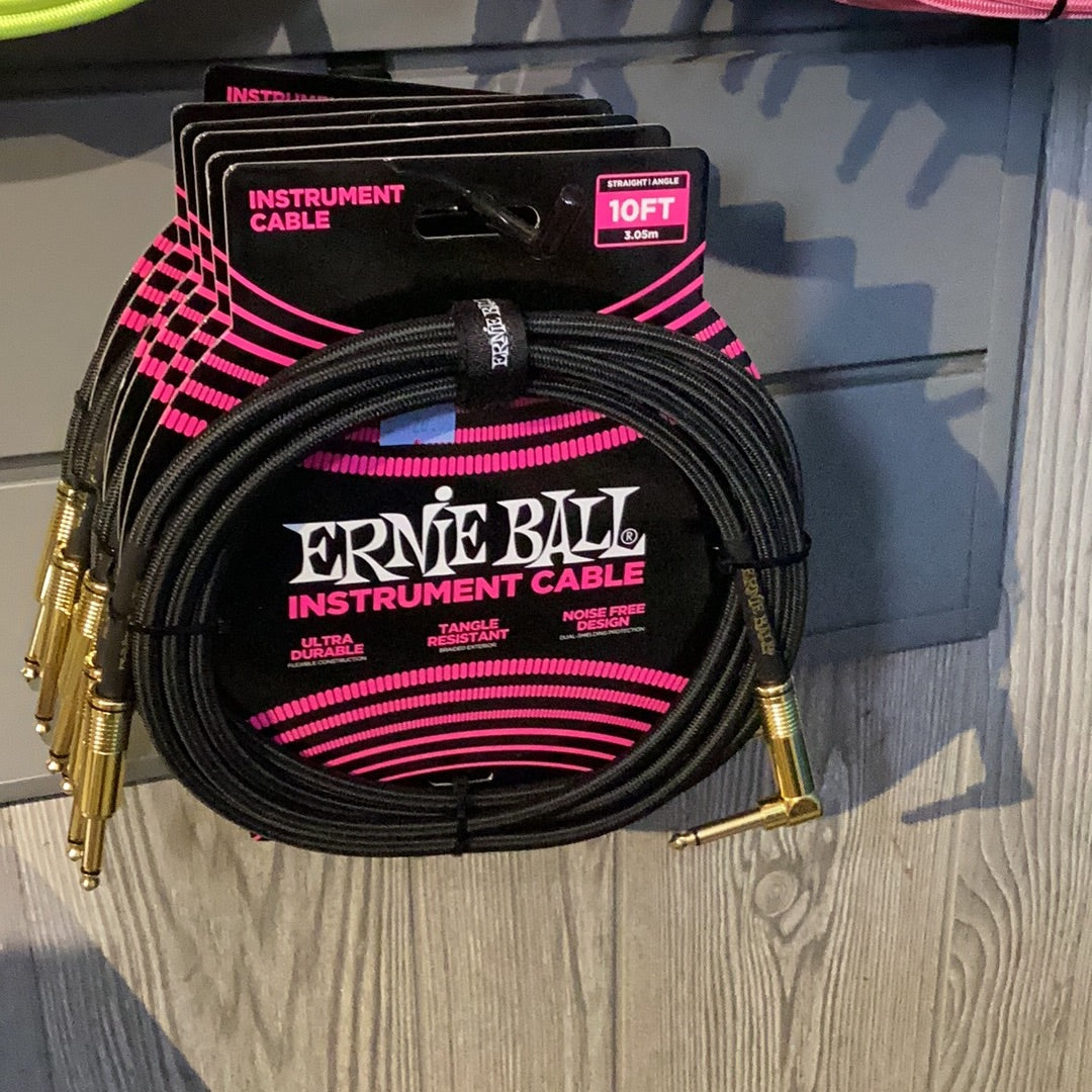 Ernie Ball black RA/St GOLD l 10 Ft