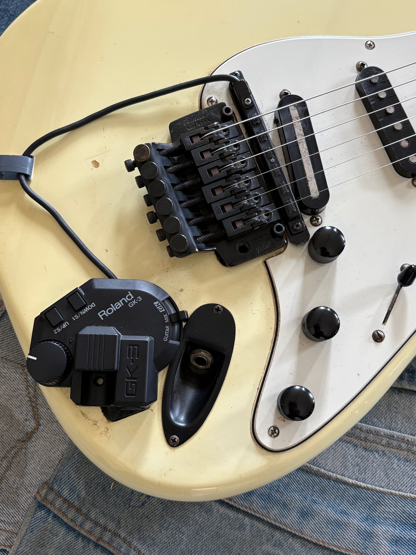 USED Partscaster W MIDI pickup Floyd Rose