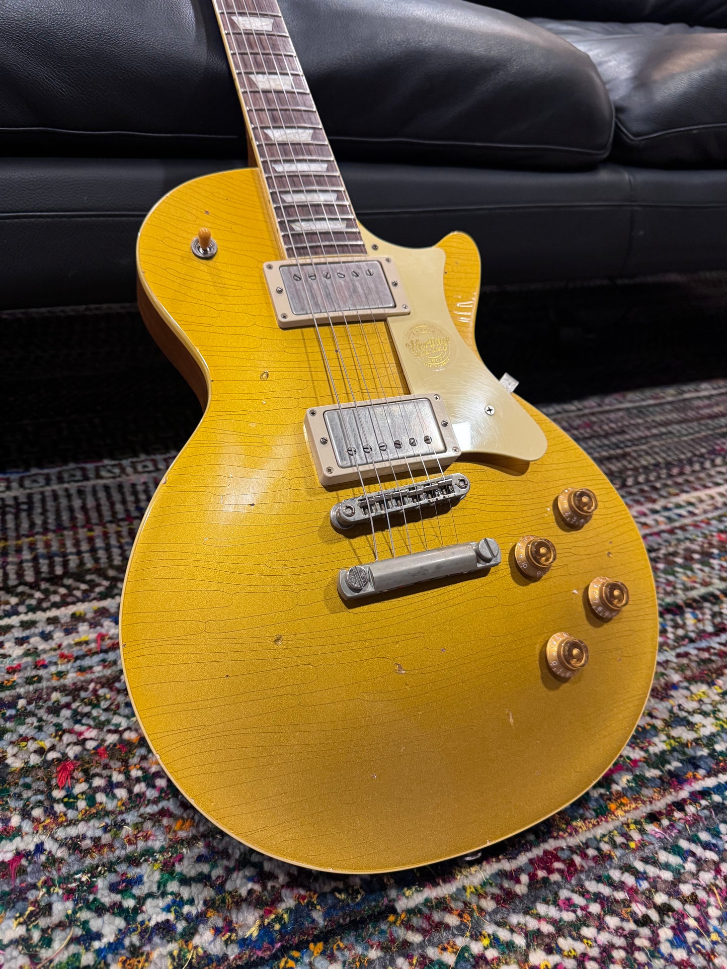 USED Heritage CC H150 Aged Goldtop Electric Guitar