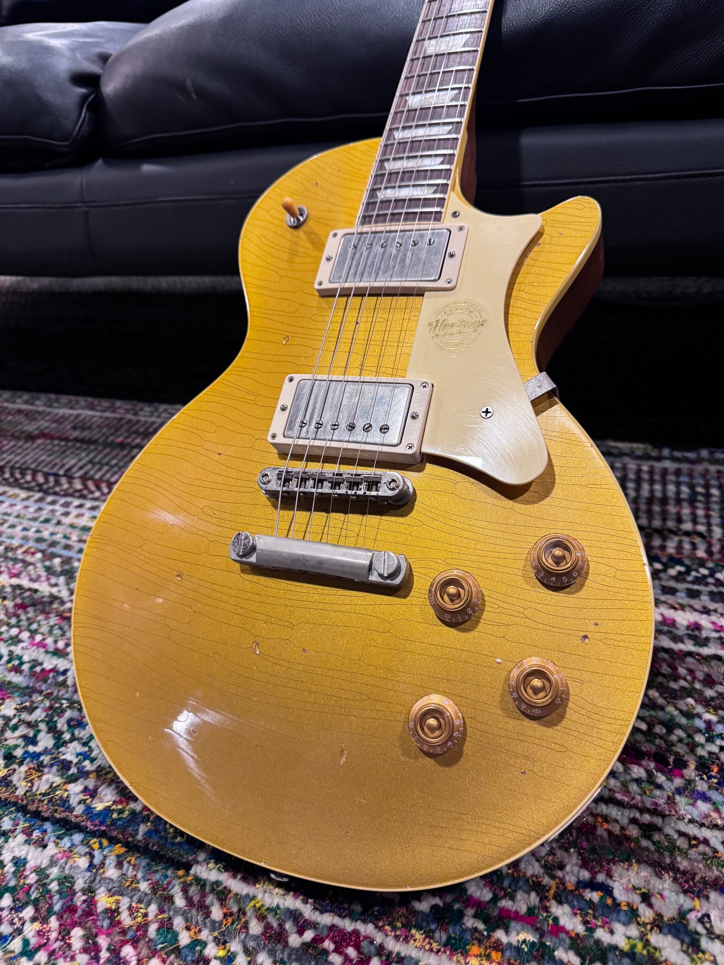 USED Heritage CC H150 Aged Goldtop Electric Guitar