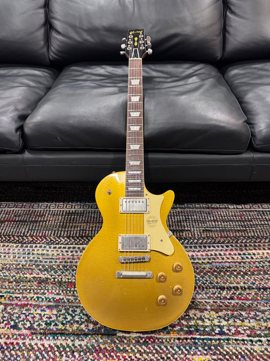 USED Heritage CC H150 Aged Goldtop Electric Guitar