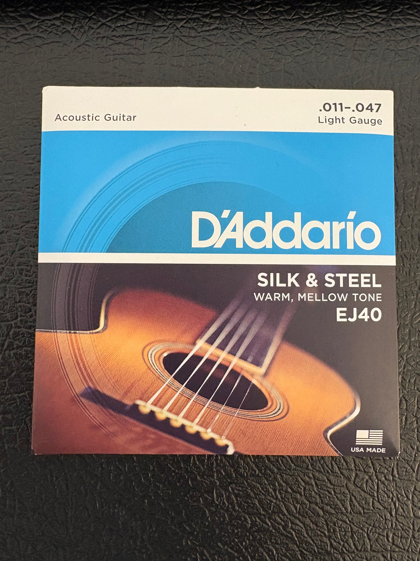 D'addario EJ40 light acoustic 11-47 Silk & Steel