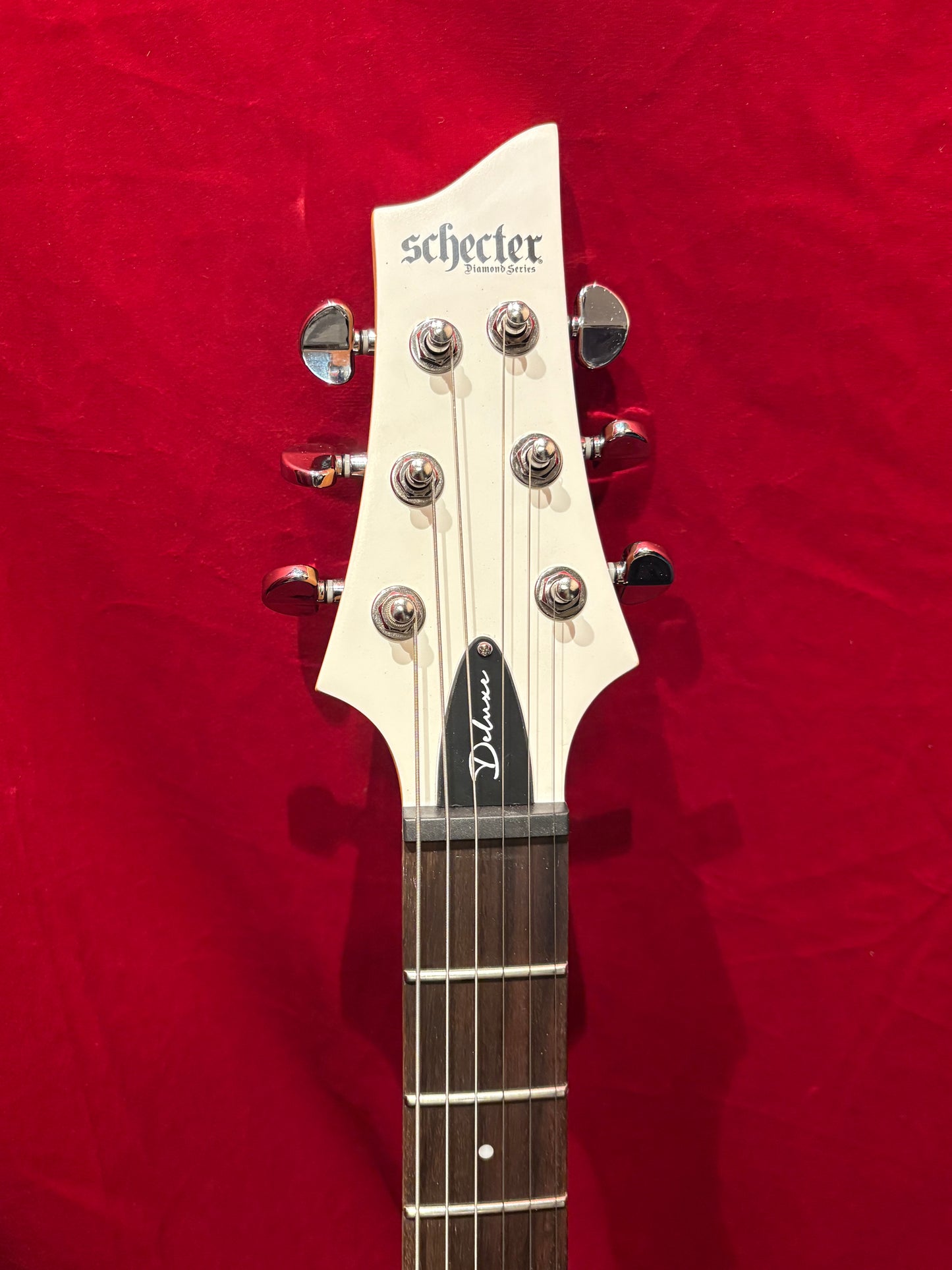 Schecter C-6 Deluxe Satin White