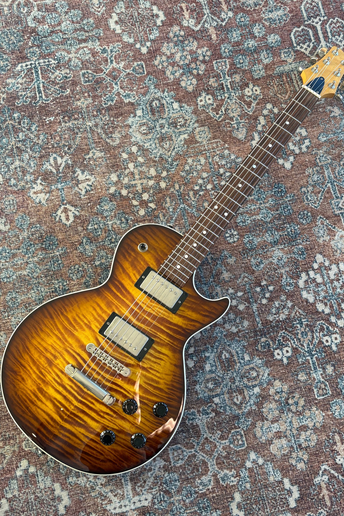 USED Partscaster SingleCut Flame Top