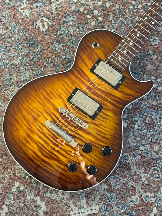 USED Partscaster SingleCut Flame Top