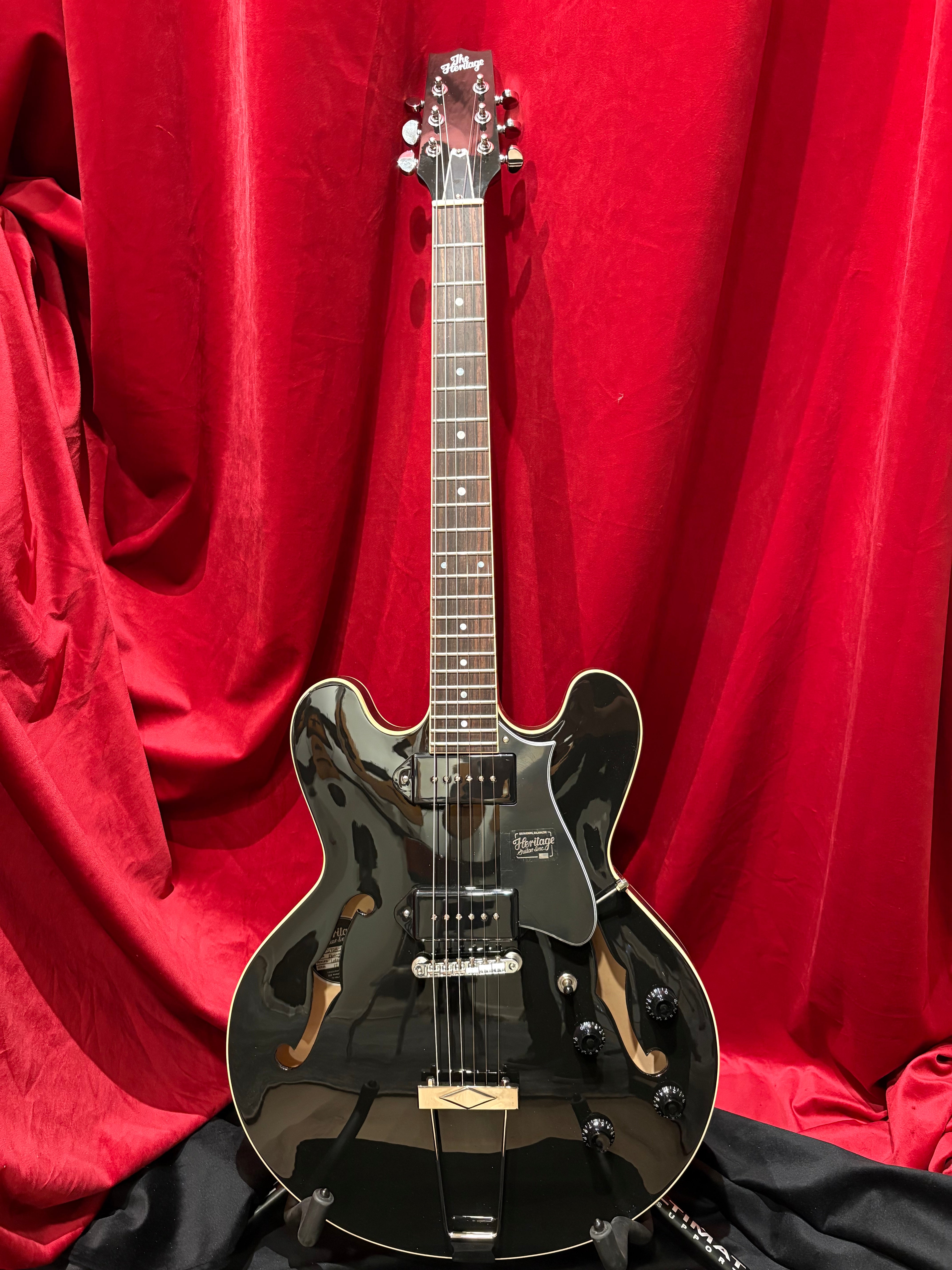 Heritage H-530 Standard Ebony – Rusty's Cool Guitars