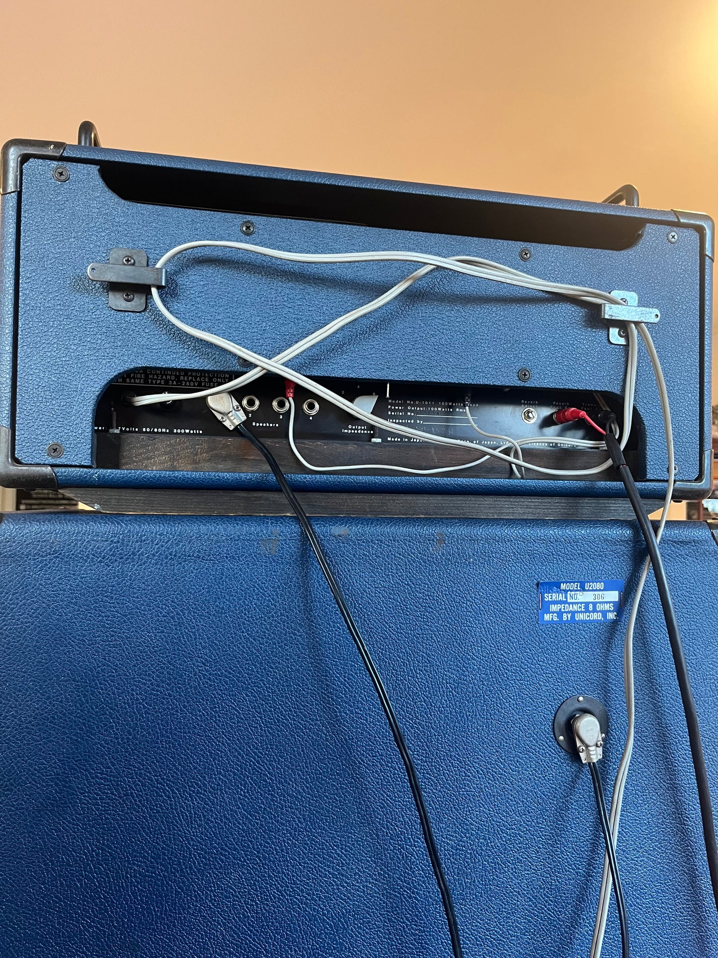 USED Univox U1011 Head and matching U2080 8x10 Cabinet