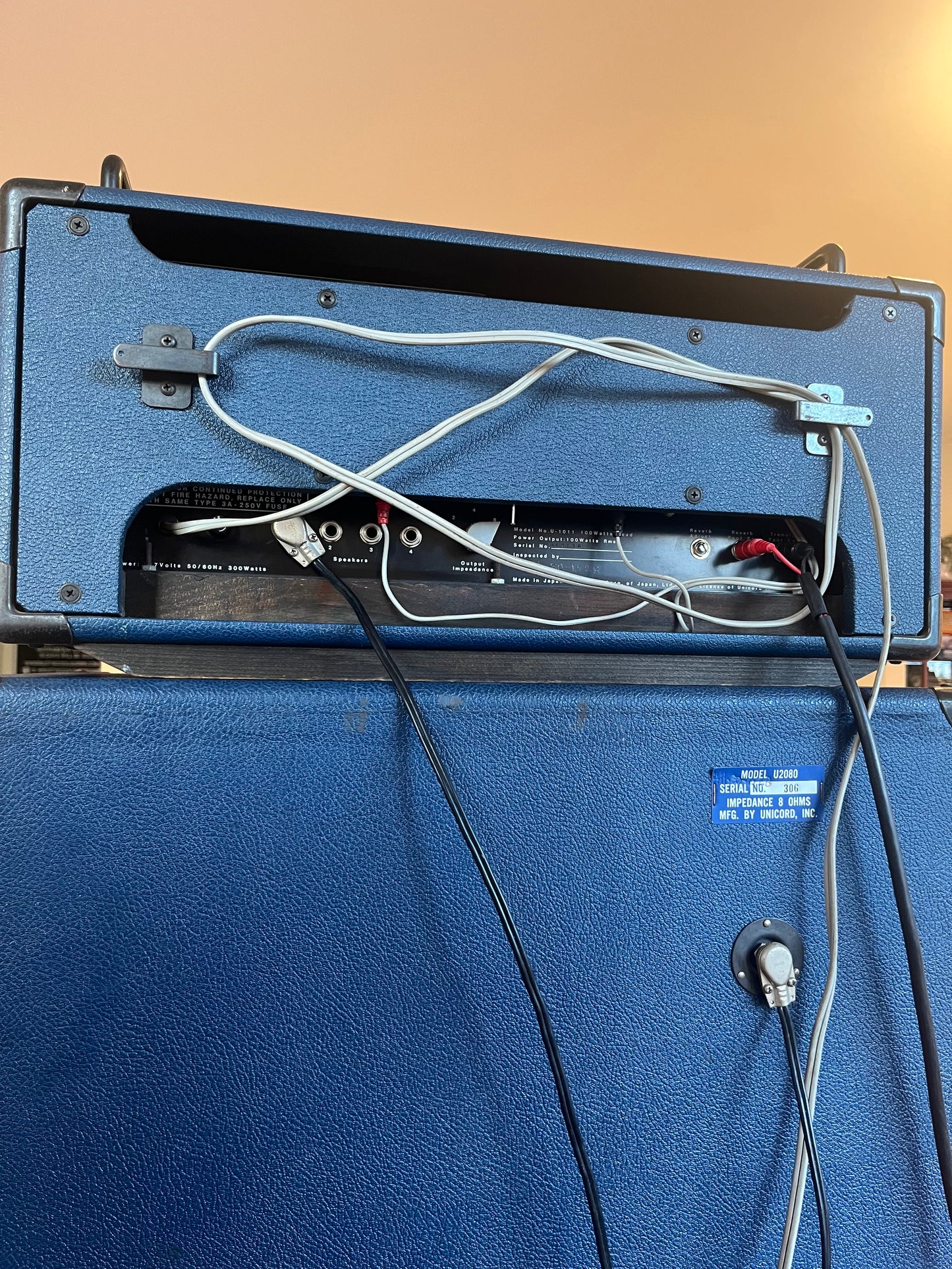 USED Univox U1011 Head and matching U2080 8x10 Cabinet