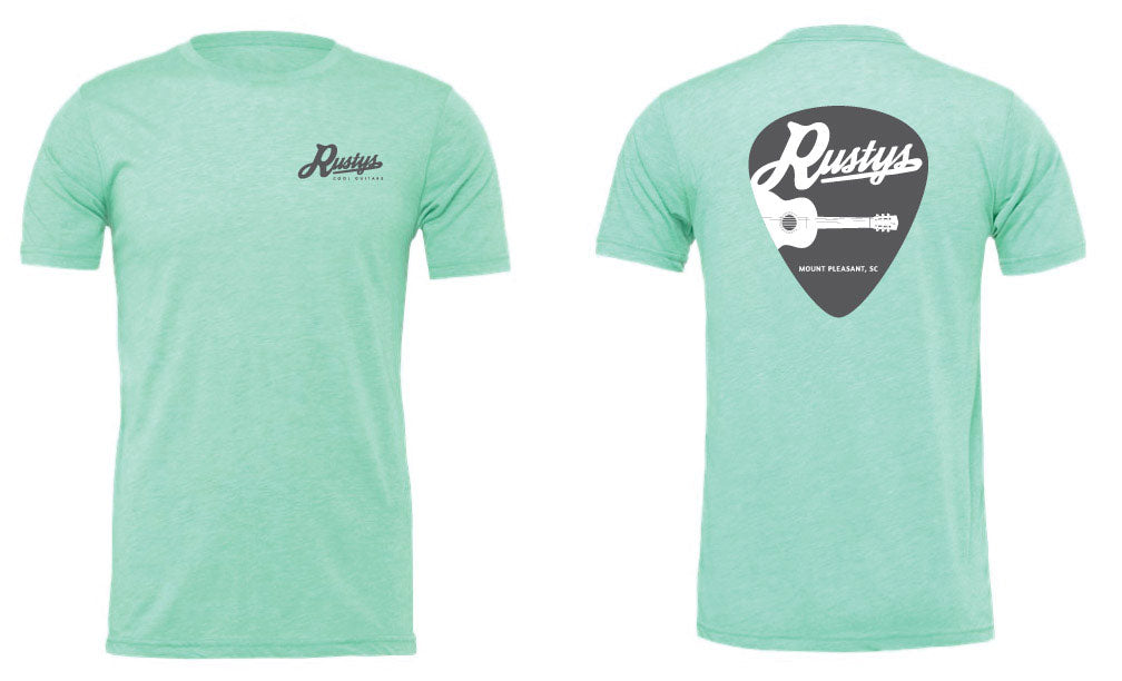 Rusty's Guitar Pick T-Shirt - Mint