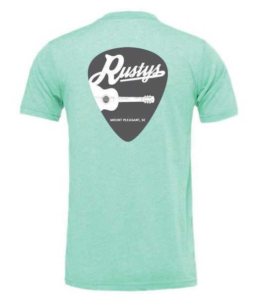 Rusty's Guitar Pick T-Shirt - Mint