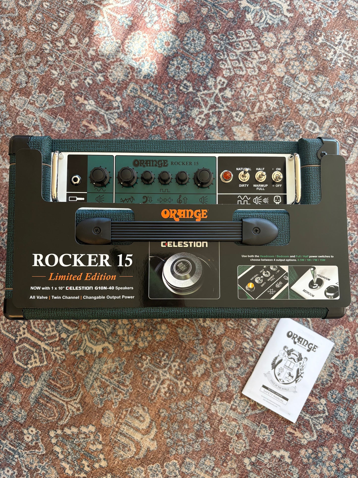 Orange Rocker 15W LTD Edition British Green