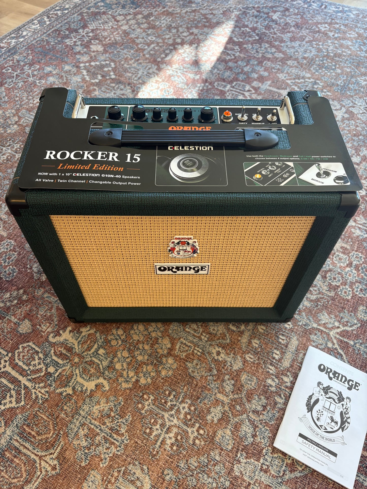 Orange Rocker 15W LTD Edition British Green